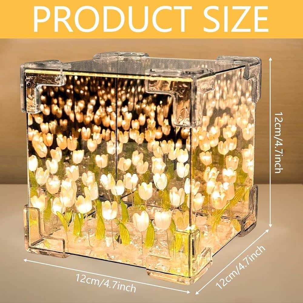Crystal Tulip Glow Box - 𝓜𝓞𝓓𝓔𝓡𝓝 𝓑𝓐𝓨𝓣𝓘