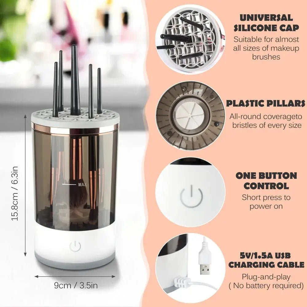 Electric Makeup Brush Cleaner - 𝓜𝓞𝓓𝓔𝓡𝓝 𝓑𝓐𝓨𝓣𝓘