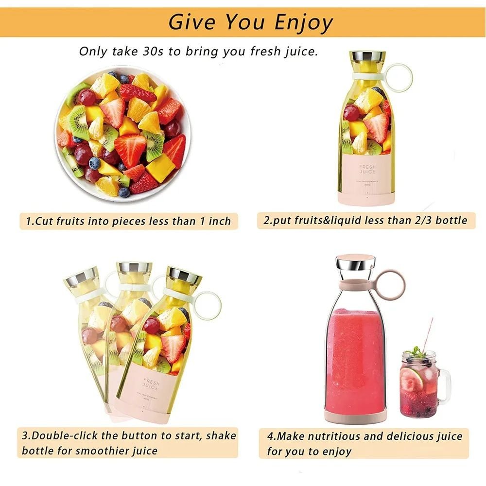 Portable Juice Blender - 𝓜𝓞𝓓𝓔𝓡𝓝 𝓑𝓐𝓨𝓣𝓘